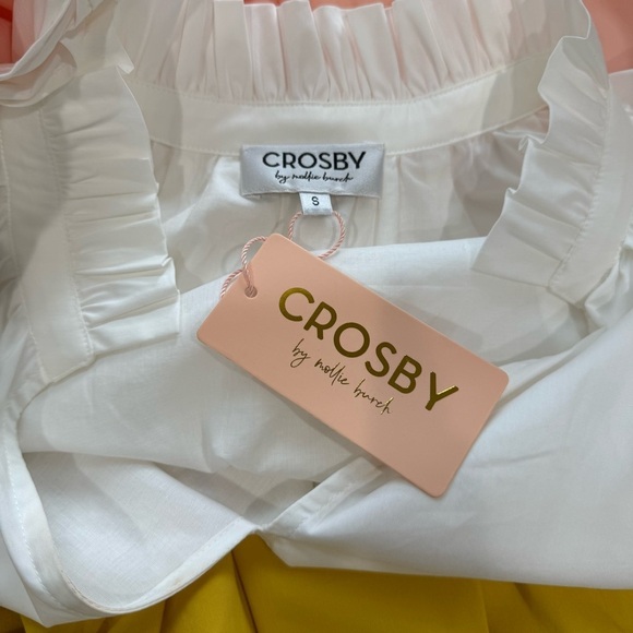 CROSBY by Mollie Burch Small Cap Sleeve Color Block Watts Midi Dress NWT $292 - Picture 13 of 16